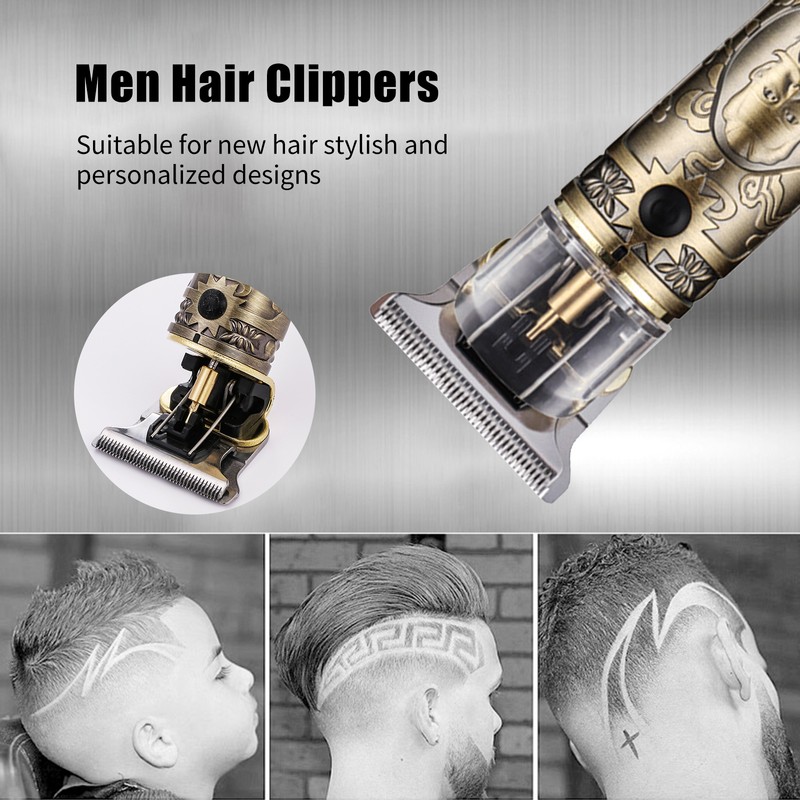 Men Hair Clippers with LCD Display Cordless Barber Clipper Hair