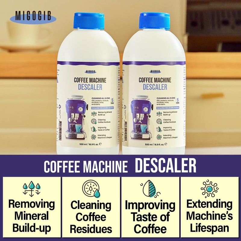 MIGOGIB Coffee Machine Descaler Descaling Solution - 17 fl. oz.