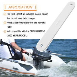 Bonbo TSP-1 Transom Support Plate for Top Bolt Holes 3001-8067, Boat Engine Transom Support Plate 15" x 2", Distribute Engine Bolts Stress, Simple to Install