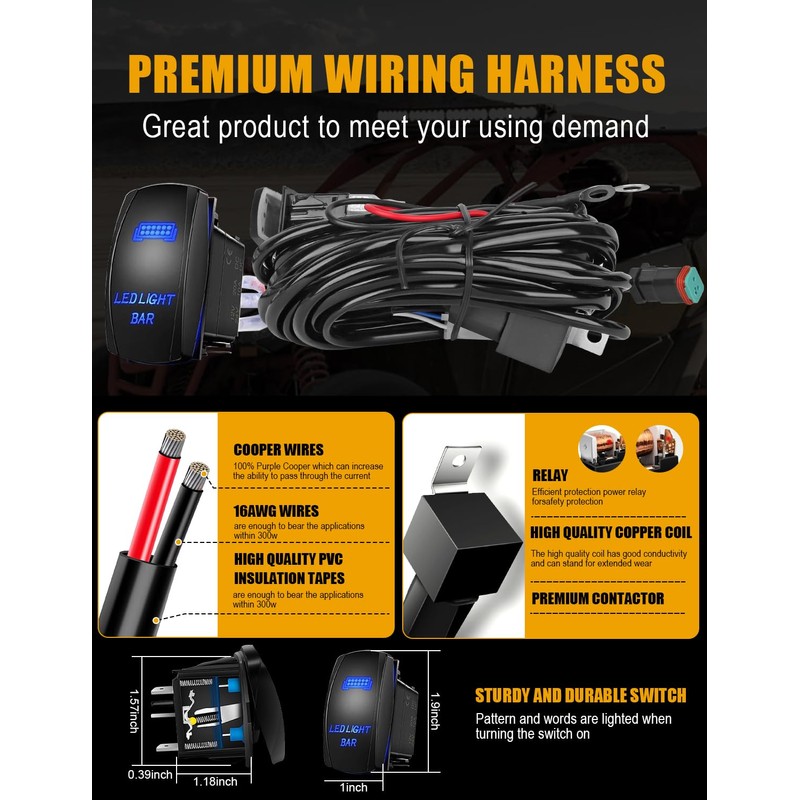 Chelhead Yellow Can Am X3 Light Bar Shock Tower Mount