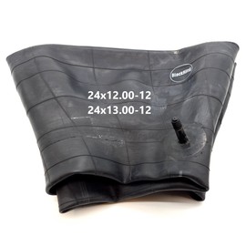 BlackRing 24x12.00-12 Inner Tube Straight Valve Ride Lawn Mower Garden Tractor