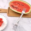 LannuMet 2-in-1 Stainless Steel Watermelon Cutter Fruit Slicer Fruit Fork