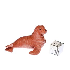 Miniblings 10x Walrus Baby Standing Figure Rubber Animal Seal Sea Ocean Figure