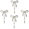 RR-RUOSHUI Bow Wall Hook 4 pcs Decorative Wall Hooks for