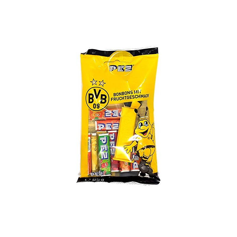 BVB Borussia Dortmund PEZ Dispenser with Refills 85 g