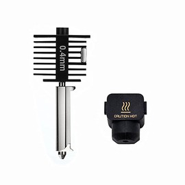 0.4MM Hardened Steel Nozzle Assembly Hotend Kit for Bambu Lab A1 Mini 3D Printer Accessory（0.4mm）