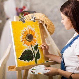 TEHAUX Wet Canvas Clip, Stainless Steel Wet Canvas Carrier, Oil Painting Frame Divider Clamp, Portable Picture Frame Holder Art Supply for Oil Painting Frame