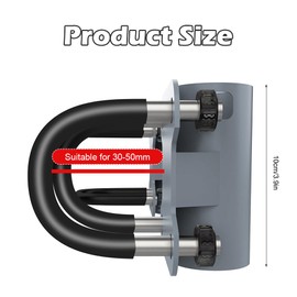 Starlink Halterung, Einstellbar U-Form Starlink Halterung Adapter, Starlink Zubehör, für Rohre mit einem Durchmesser von 30 ~ 50 mm, Antennenmast Rohrhalterung für Geländer, Wohnmobile, Yachten