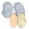 Tone Fun Abstract Face (2pcs/Set) Shape Candle Silicone Molds for