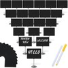 TecUnite 24 Pack Mini Chalkboard Signs, 4"x3" Small Chalkboard Label