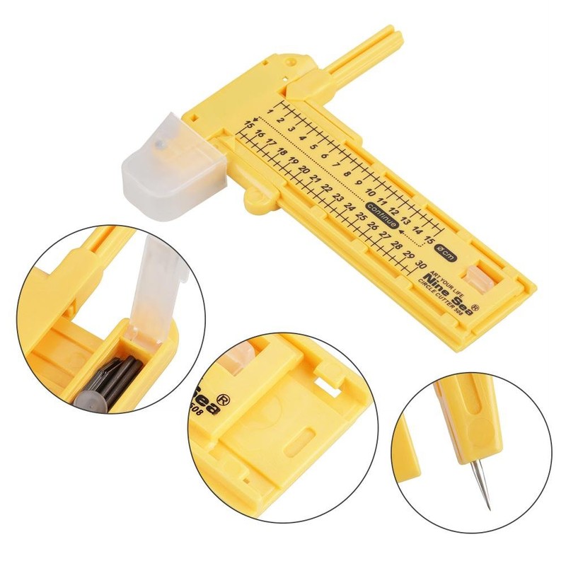 Rotating Compass Circle Cutter Paper Cardboard Rubber Leather Craft Tool