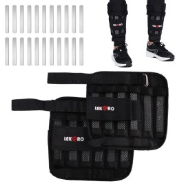 Lekäro Adjustable Ankle Weights, Leg Wrist Weights, Removable Leg Weights for Men Wo...