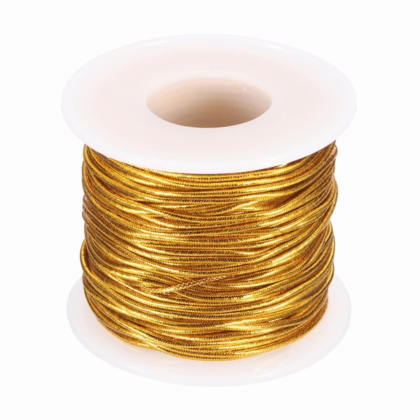 sourcing map 1mm Metallic Elastic Cords, Tinsel Elastic Stretch String