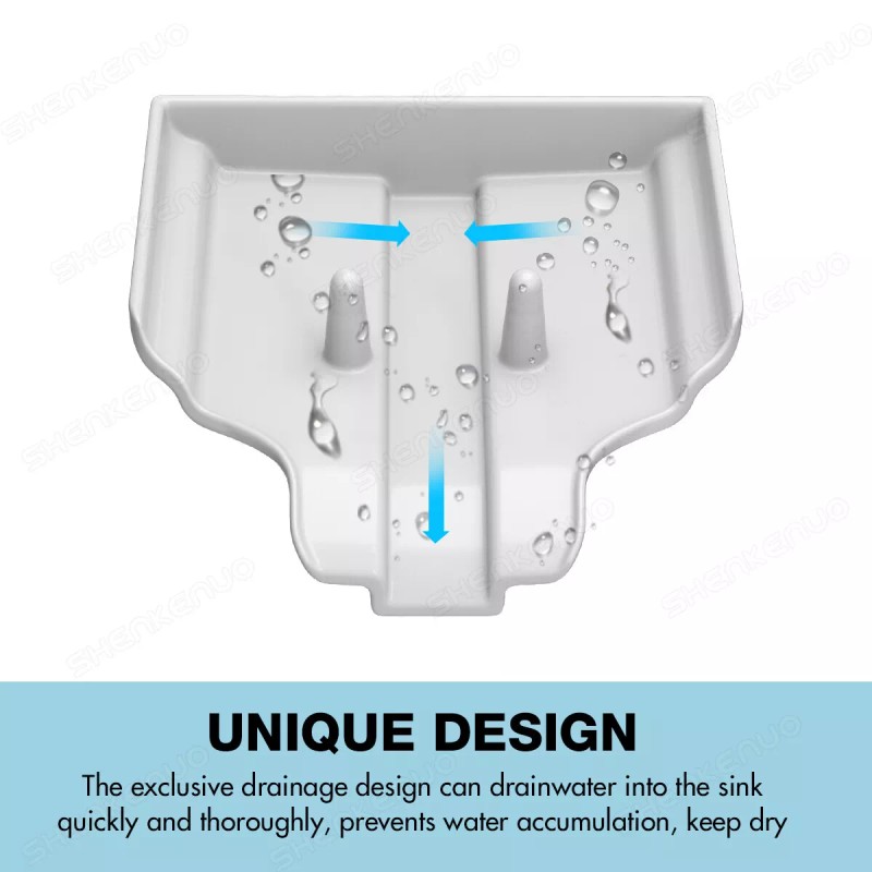 SHENKENUO 1 Pcs Wall-Mounted Soap Dish-Shower Soap Holder with Draining