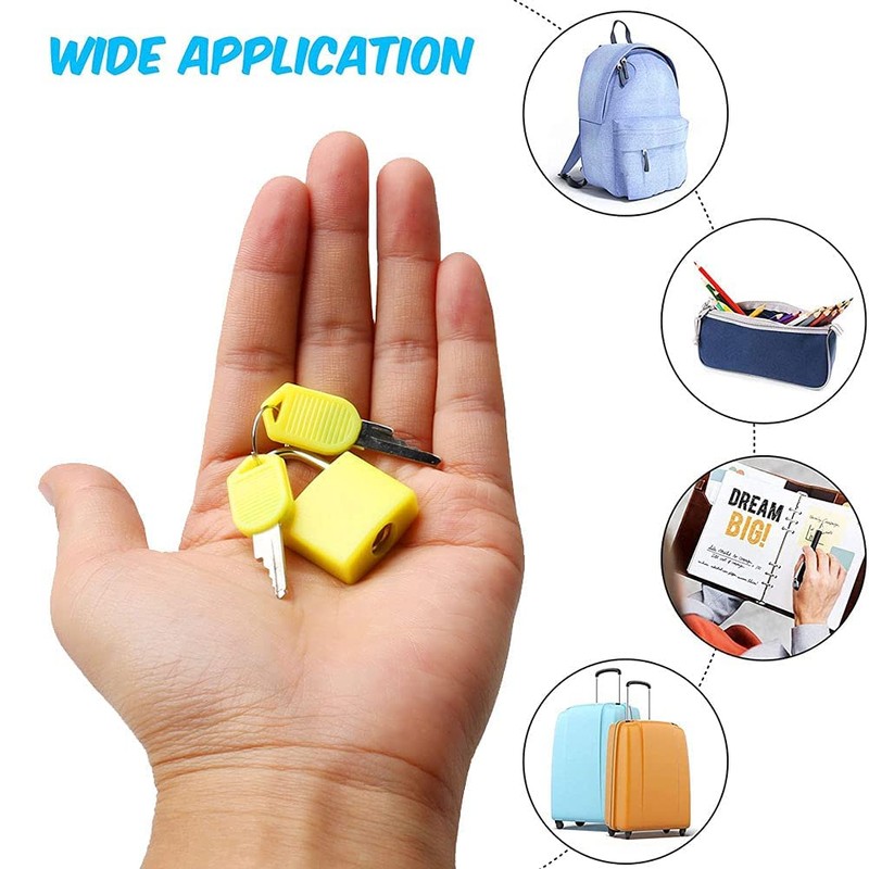 8 Pcs Luggage Locks with Keys, Locker Lock Small Luggage
