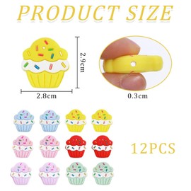 EHDWXVZM 12 Stücke Kuchenförmiger Stricknadelstopfen, Stricknadelzubehör, Nähbedarf, Silikonnadelstopfen, Nadelspitzenschutz.