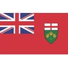 StickerTalk Ontario Canada Flag Vinyl Sticker, 5 inches by 3 inches