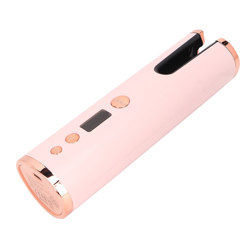 Automatic Curling Iron Cordless Ceramic Rotating LCD Display Rechargeable 4000mAH