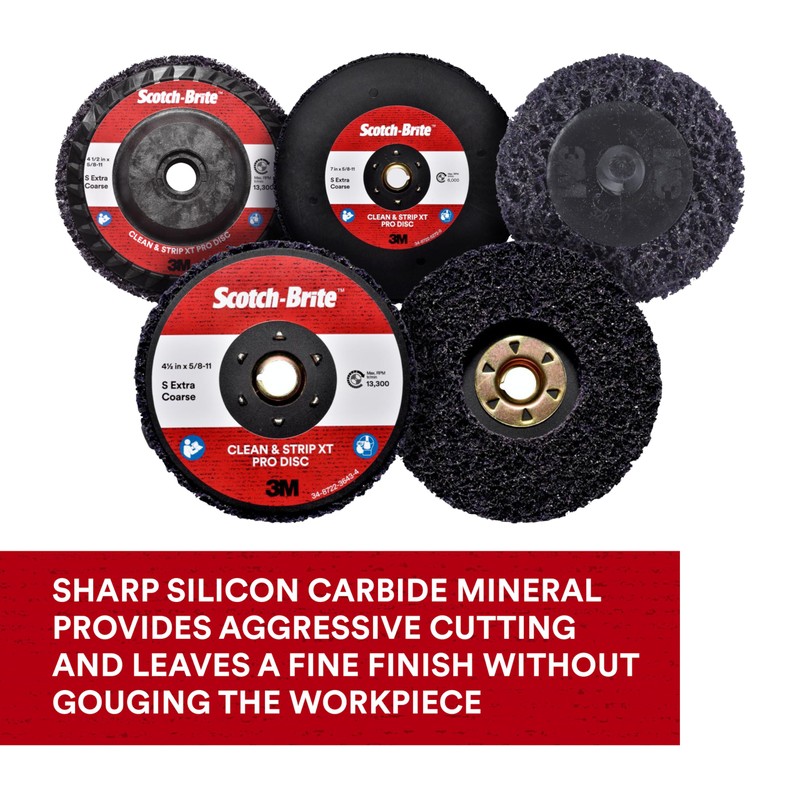 3M Scotch-Brite Clean and Strip XT Pro Disc, XO-DC, SiC