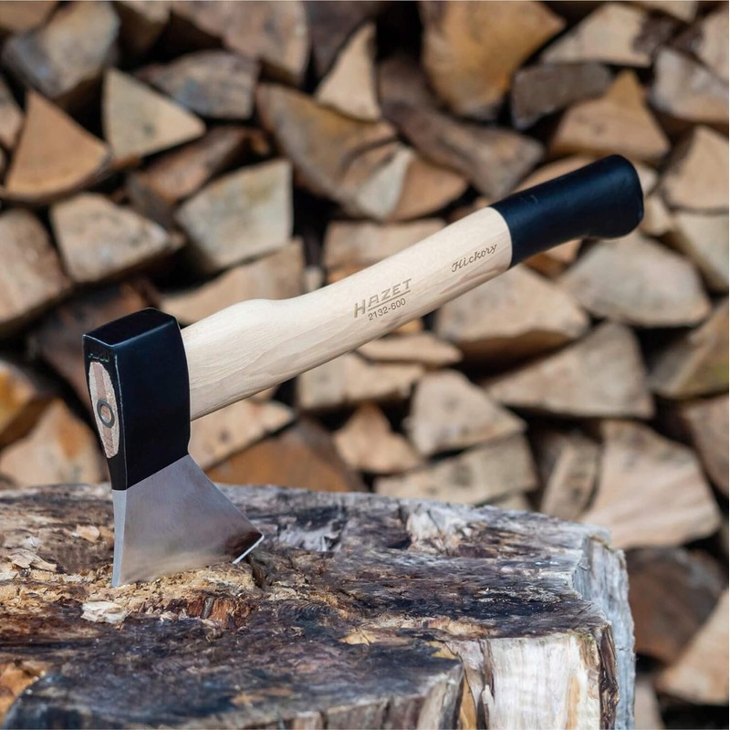 HAZET Hand Hatchet 2132-600, Double Safety Wedge, Specially Polished Sheath