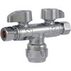 SharkBite Dual Shut Off Quarter-Turn Brass Ball Valve, 1/2 Inch
