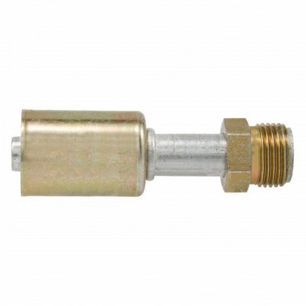 A/C Fitting | Aluminum | Straight Male O-Ring Style | Insert O-Ring Type | 8 mm. Fitting Size | Beadlock Hose Connection Type | 8 mm. Hose Size | 1.625 Inch Run Length | With Gasket/Seals