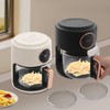 LUNUMAOS Mini Air Fryer, 3.8Qt Glass Air Fryer 360° Viewable