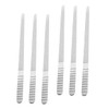 Vaguelly 6Pcs Stainless Steel Nail Filers Double Sided Sanding Manicure