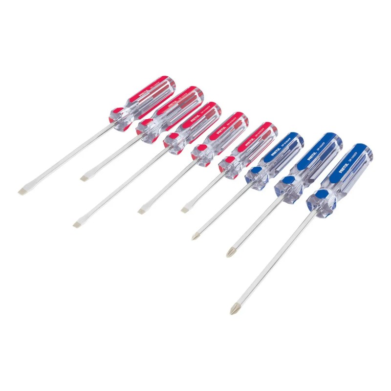 Juego De Desarmadores De 8 Piezas Mango De Pvc Pretul