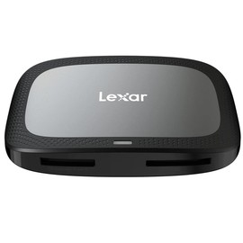 Lexar Lector Profesional CFexpress Tipo A / SD USB 3.2 Gen 2, diseñado para Tarjetas CFexpress Tipo A y SD UHS-II, velocidades de Transferencia USB de Alta Velocidad de 10 Gbps (LRW530U-RNBNG)