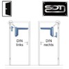ClipClose Door Closer / Mini Door Closer in Silver, Easy
