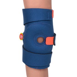 Pani TERESA MEDICA Knee Brace Knee Support Orthopaedic Universal Adjustable Right Left Children and Teenagers Bandage Knee Support 24-30 cm Blue