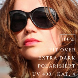 ActiveSol Extra Dark Category4 Polarised Sunglasses for Men & Women Various Models, Mega | Black