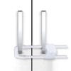Qtopun 6-Pack U-Shaped Cabinet Locks, Adjustable Sliding Drawer Locks for