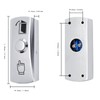 Push to Exit Button Switch 3.15''L x 1.18'' W Zinc