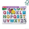 Melissa & Doug Lift & See Alphabet Wooden Peg Puzzle