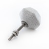 ETHNICITI Pack of 6 Hexagonal White Crackle 40mm Ceramic Door