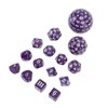 15pcs Polyhedral Dice Set 3 to 100 Sides Complete Polyhedral