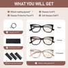 PUBOWT Bifocal Reading Glasses Women Oversized Blue Light Blocking Cat