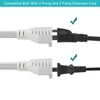 Flat Under Carpet Major Appliance Extension Cord with Flat Wall