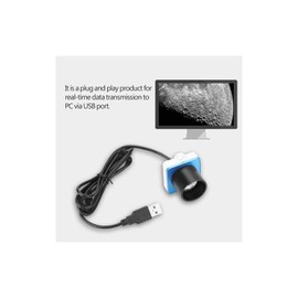 Astronomy Telescope Electronic Eyepiece, 10X Digital Zoom f3.85 Photography USB Port Eyepiece Lens Telescope Accessory for 1.25" Telescope Focuser,Step Down Adapter