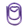 Durlo 150 Pcs Heart Shaped Metal Purple Paper Clips Bookmark