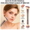 Double-Ended Foundation Makeup Brush, Blusher Brushes, Bronzer-Brush, Perfect for Blending