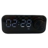 Mini Bluetooth Speaker Heavy Bass Dual Alarm Clock Portable Wireless