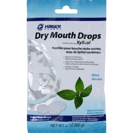 Hager Pharma Dry Mouth Drops - Mint - 2 oz