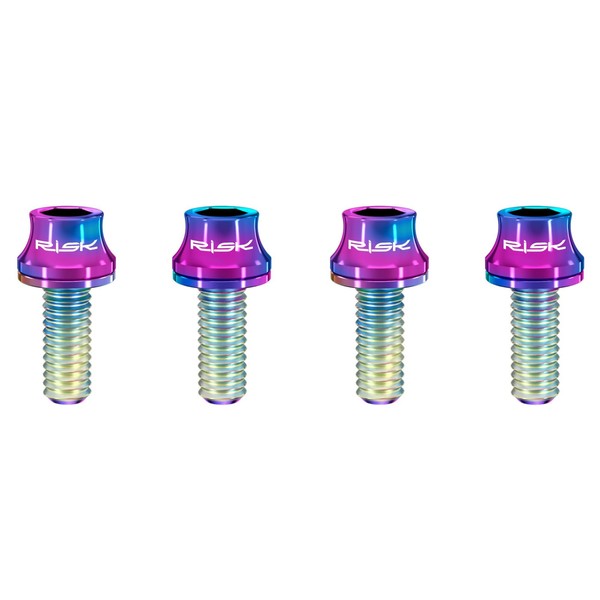 Standard Profile Titanium Bolts for Bike Water Bottle Cages, M5X12