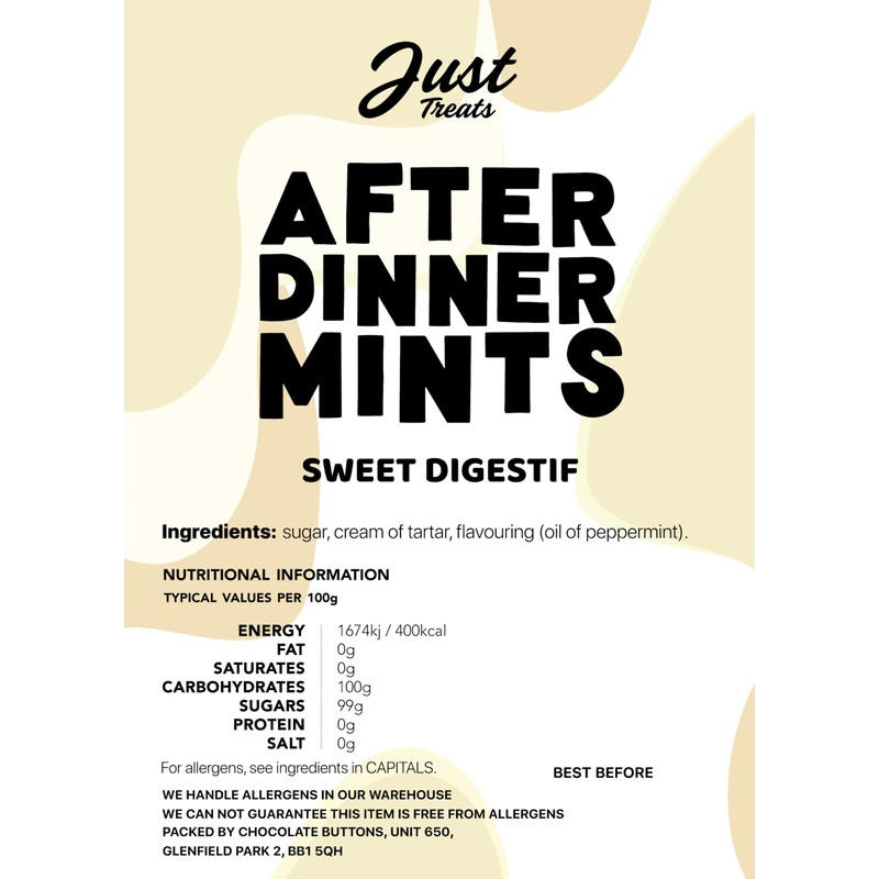 Just Treats After Dinner Mints (500g Share Bag)