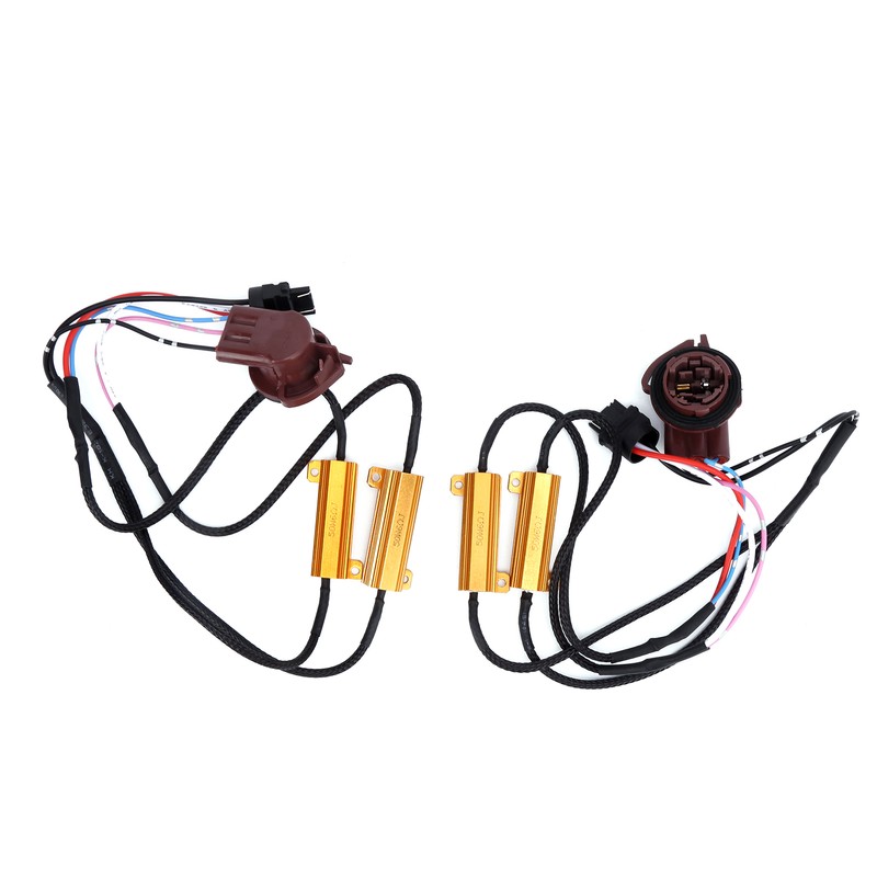2pcs 3157A LED Decoder 50W Load Resistor Flash Error Free