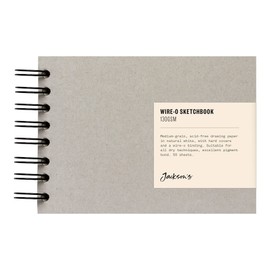 Jackson's : Wire-O Sketchbook : 130gsm : 55 Sheets : A6 : Landscape