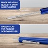 Silginnes 10 Pack Pocket Screwdriver With Schrader Removal Tool -